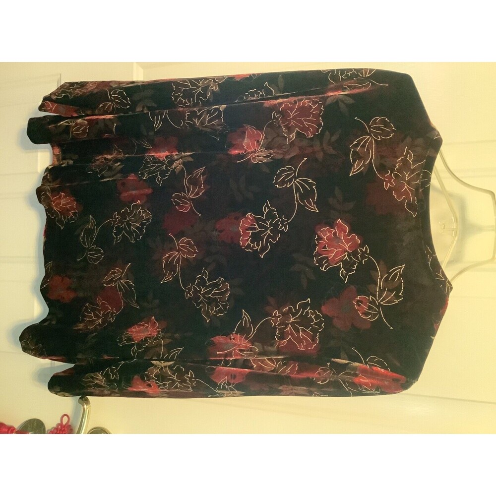 velor womans xl blouse - Picture 2 of 3